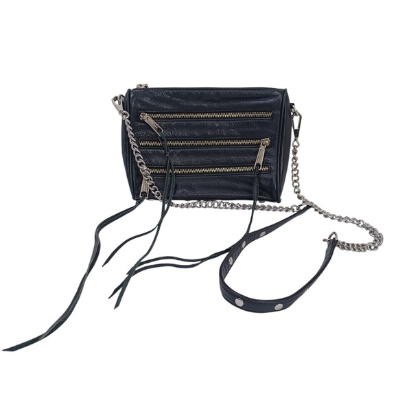 Rebecca Minkoff Handbags - Rebecca‎ Minkoff Crossbody Bag Black Leather Boho Biker
